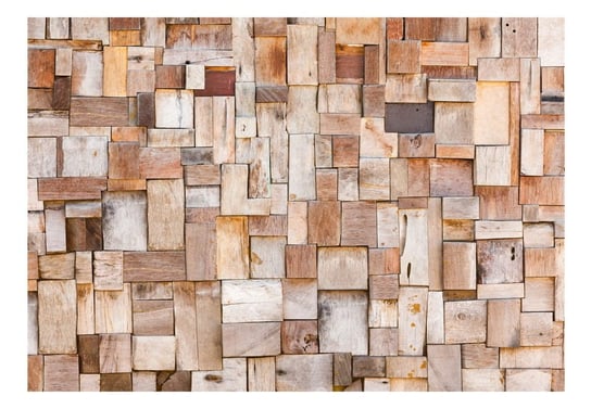 Fototapeta, Modrzewiowa mozaika, 350x245 cm DecoNest