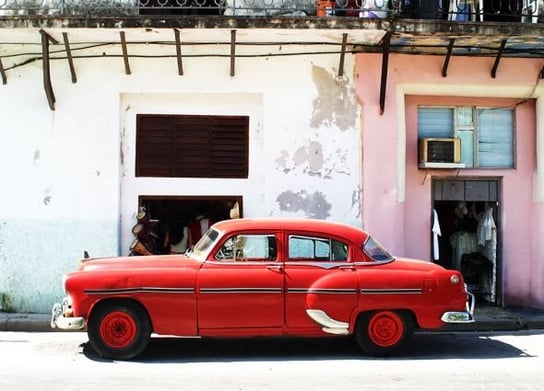 Fototapeta  Nice Wall, Havana Cuba, cadillac  254x183 cm Nice Wall