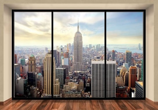 Fototapeta  Nice Wall, Manhattan, New York (window)  366x254 cm Nice Wall
