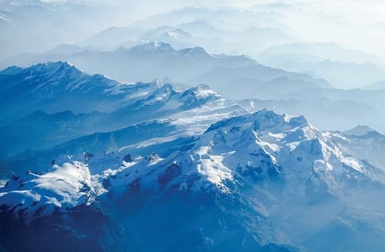 Fototapeta NICE WALL Śnieżne Góry, niebieska, 175x115 cm Nice Wall