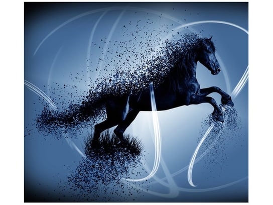Fototapeta, Niebieski koń fragmentaryzacja - Jakub Banaś, 6 elementów, 268x240 cm Oobrazy
