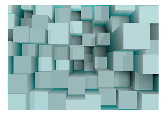 Fototapeta, Niebieskie puzzle, 150x105 cm DecoNest