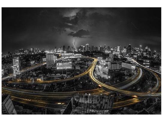 Fototapeta, Noc w Bangkoku, 8 elementów, 368x248 cm Oobrazy