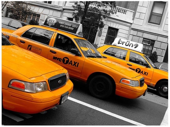 Fototapeta Nowojorskie taksówki - Ian Muttoo, 2 elementy, 200x150 cm Oobrazy
