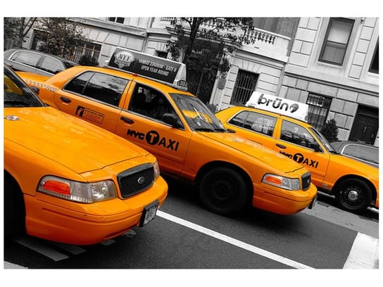 Fototapeta, Nowojorskie taksówki - Ian Muttoo, 8 elementów, 368x248 cm Oobrazy