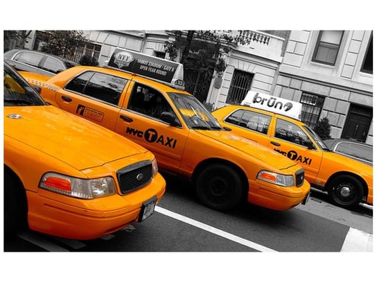 Fototapeta, Nowojorskie taksówki - Ian Muttoo, 8 elementów, 412x248 cm Oobrazy