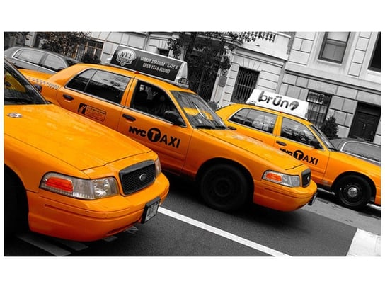 Fototapeta, Nowojorskie taksówki - Ian Muttoo, 9 elementów, 402x240 cm Oobrazy