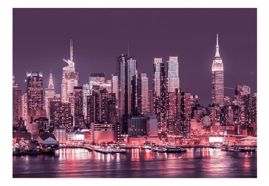 Fototapeta, NYC: Fioletowe noce, 100x70 cm DecoNest