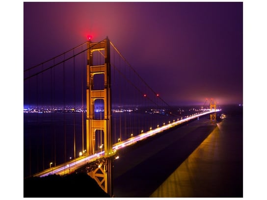 Fototapeta, Oświetlony Golden Gate - Zach Dischner, 6 elementów, 268x240 cm Oobrazy