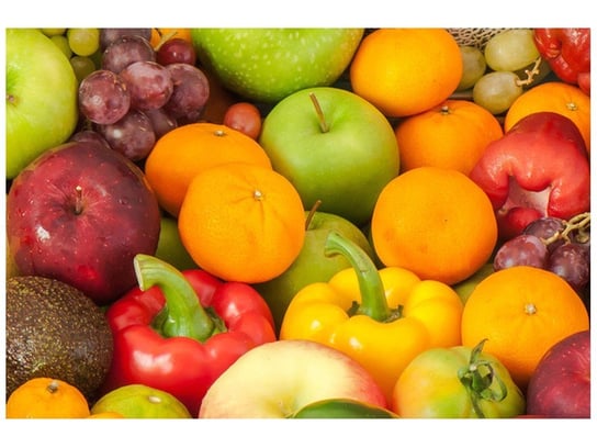 Fototapeta, Owoce i warzywa, 8 elementów, 400x268 cm Oobrazy