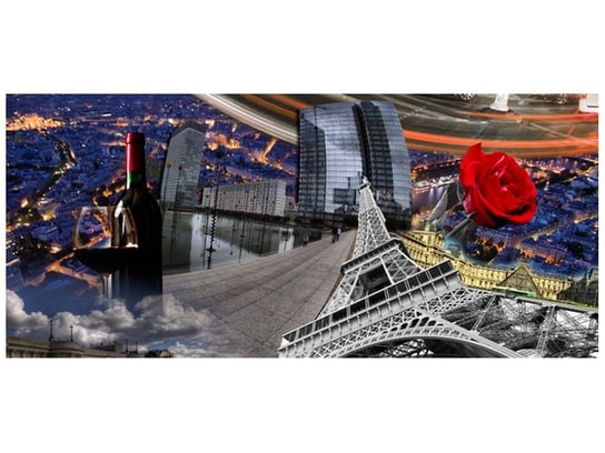Fototapeta, Paryż, 12 elementów, 536x240 cm Oobrazy