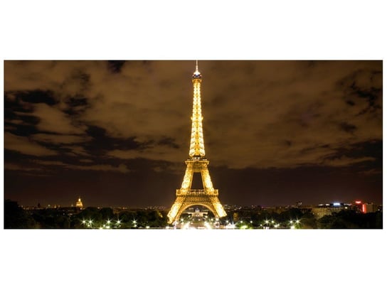 Fototapeta, Paryż Wieża Eiffla - zdjęcie nocą, 12 elementów, 536x240 cm Oobrazy