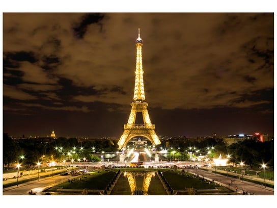 Fototapeta Paryż Wieża Eiffla - zdjęcie nocą, 200x135 cm Oobrazy