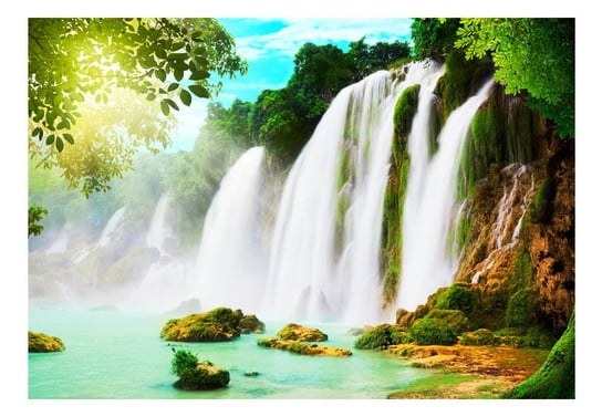 Fototapeta, PIękno natury: wodospad, 250x175 cm DecoNest