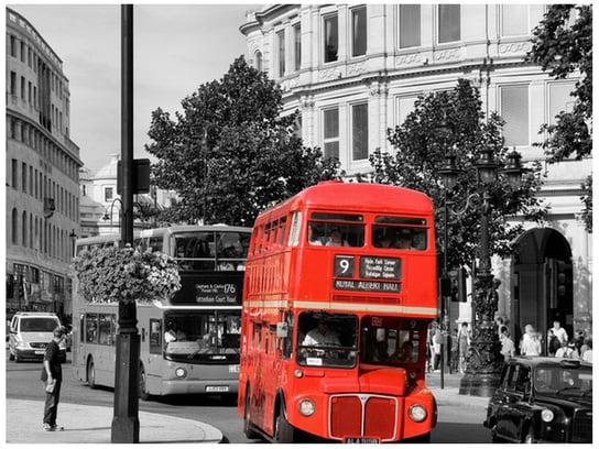 Fototapeta Piętrowy angielski autobus, 2 elementy, 200x150 cm Oobrazy