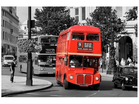 Fototapeta Piętrowy angielski autobus, 8 elementów, 400x268 cm Oobrazy