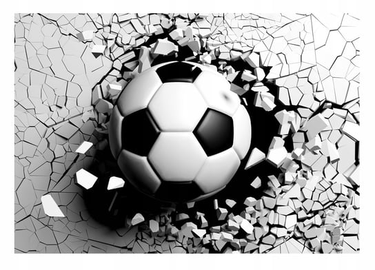 Fototapeta Piłka Nożna 3D Młodzieżowa Tapeta Dla Dzieci Chłopca 312X219 Consalnet