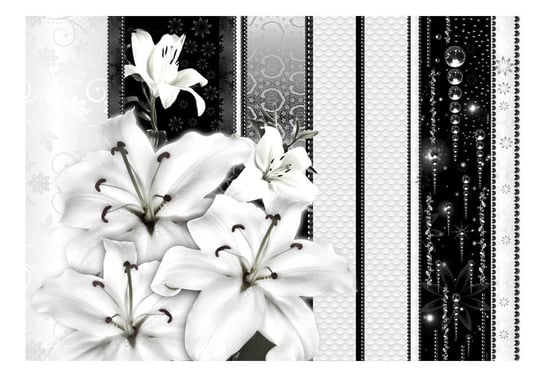 Fototapeta, Płaczące lilie w bieli, 150x105 cm DecoNest