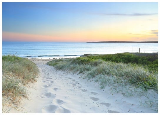 FOTOTAPETA PLAŻA MORZE WYDMY DO SYPIALNI SALONU TAPETA ŚCIENNA 150X105 Wallarena