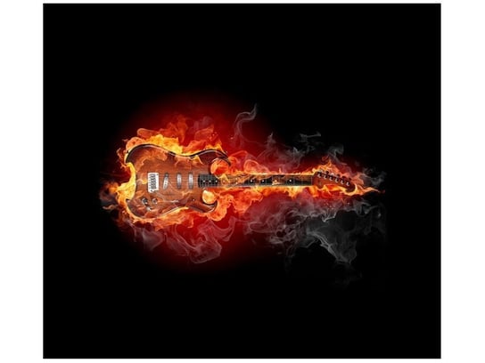 Fototapeta Płonąca gitara, 6 elementów, 268x240 cm Oobrazy