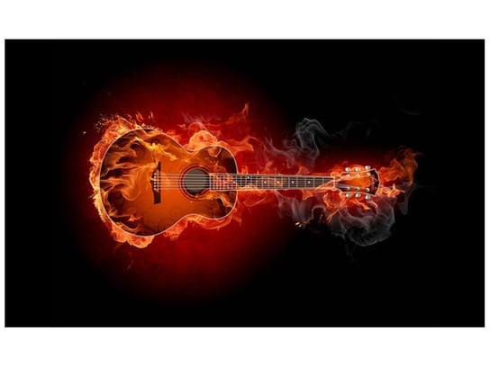 Fototapeta Płonąca gitara, 8 elementów, 412x248 cm Oobrazy