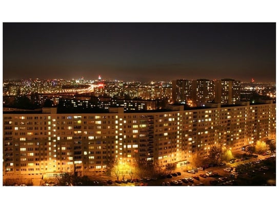 Fototapeta Poznań nocą, 8 elementów, 412x248 cm Oobrazy