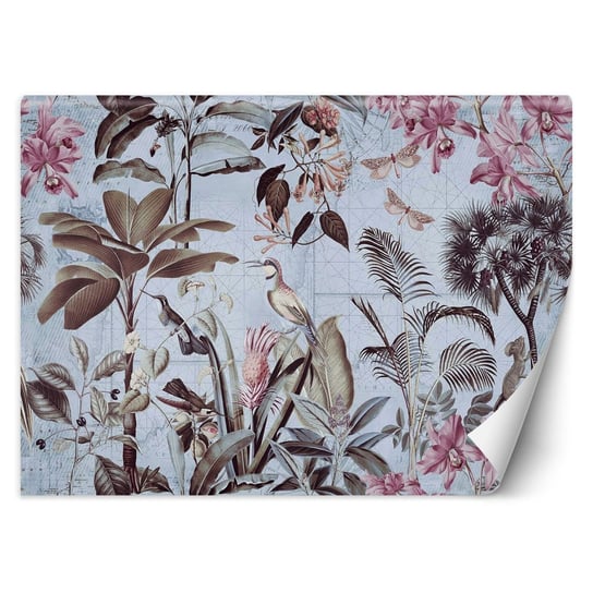 Fototapeta Ptaki wśród liści, fiolet - Andrea Haase 100x70 Feeby