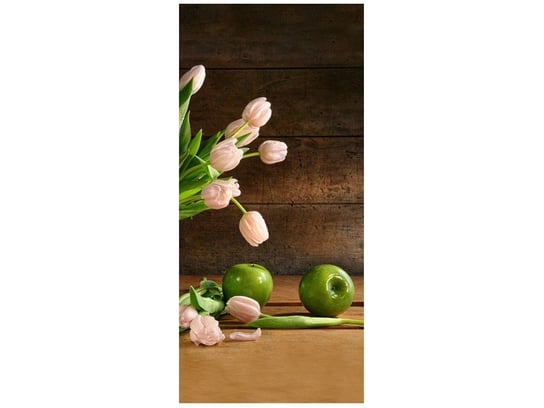 Fototapeta, Pudrowy tulipan, 1 elementów, 95x205 cm Oobrazy