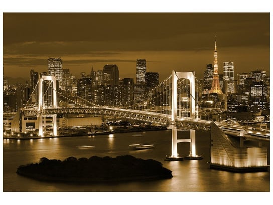 Fototapeta, Rainbow Bridge w Tokio, 8 elementów, 368x248 cm Oobrazy