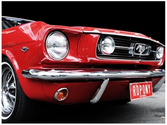 Fototapeta, Red Mustang - Y, 2 elementów, 200x150 cm Oobrazy