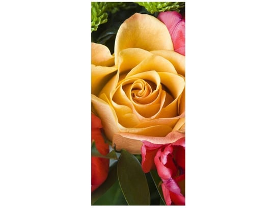 Fototapeta, Róża w bukiecie, 1 element, 95x205 cm Oobrazy