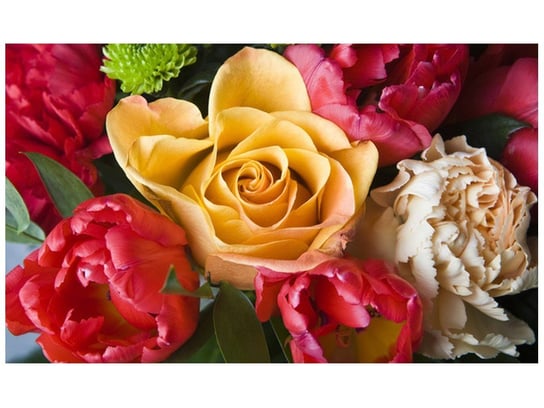 Fototapeta Róża w bukiecie, 8 elementów, 412x248 cm Oobrazy