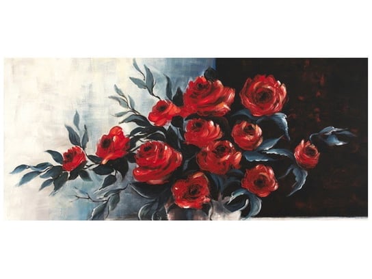 Fototapeta, Róże w wazonie, 12 elementów, 536x240 cm Oobrazy