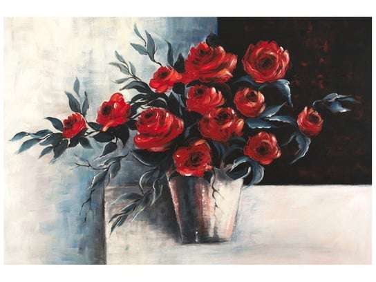 Fototapeta Róże w wazonie, 8 elementów, 368x248 cm Oobrazy