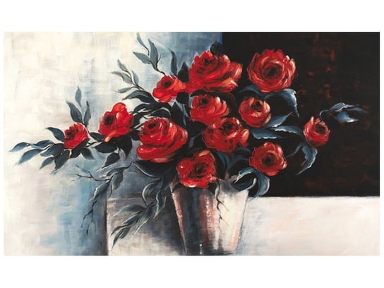 Fototapeta, Róże w wazonie, 9 elementów, 402x240 cm Oobrazy