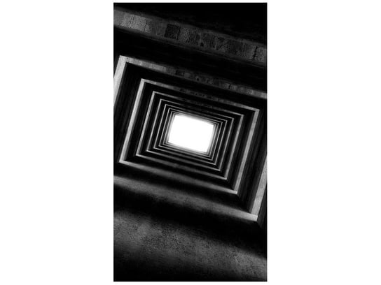 Fototapeta Rozświetlony czarny tunel, 2 elementy, 110x200 cm Oobrazy