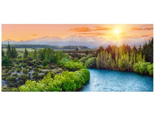 Fototapeta, Rzeka Clutha w Nowej Zelandii, 12 elementów, 536x240 cm Oobrazy