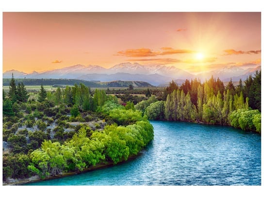 Fototapeta Rzeka Clutha w Nowej Zelandii, 8 elementów, 368x248 cm Oobrazy