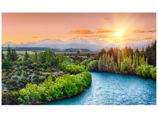 Fototapeta Rzeka Clutha w Nowej Zelandii, 8 elementów, 412x248 cm Oobrazy