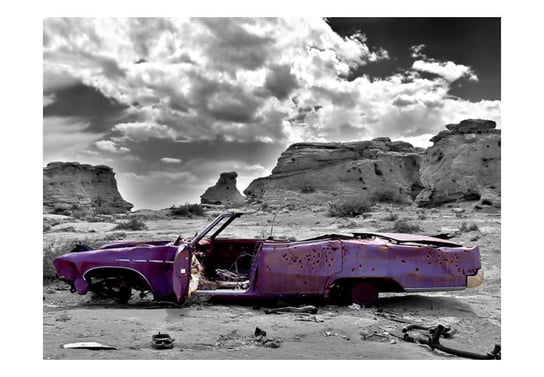 Fototapeta, Samochód w stylu retro na Pustyni Kolorado, 350X270 DecoNest