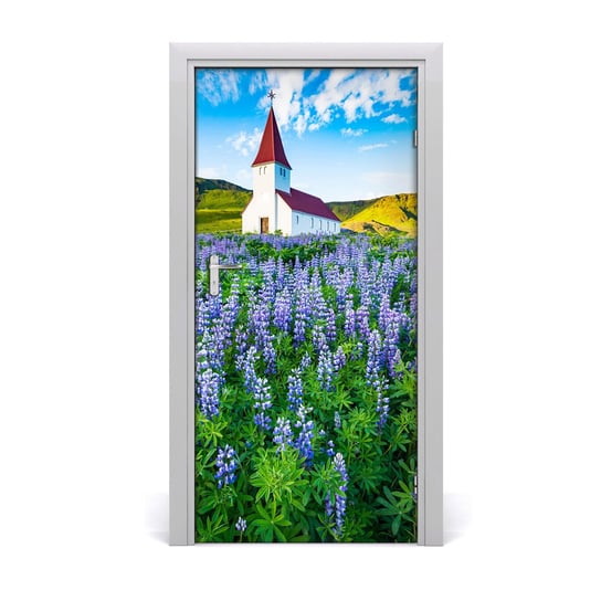 Fototapeta samoprzylepna na drzwi Kościół kwiaty, Tulup Tulup