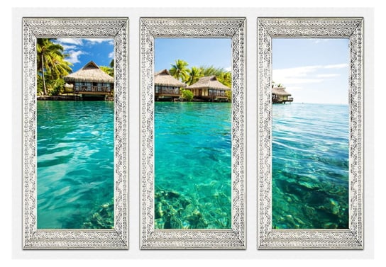 Fototapeta, Samotna wyspa, 200x140 cm DecoNest