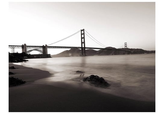 Fototapeta, San Francisco: Most Golden Gate w czerni i bieli, 350X270 DecoNest