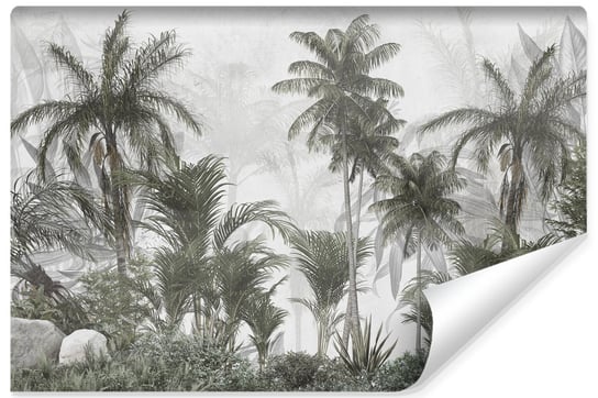 Fototapeta Ścienna Abstrakcyjny LAS Tropikalny Palmy Drzewa Natura 135cm x 90cm Muralo