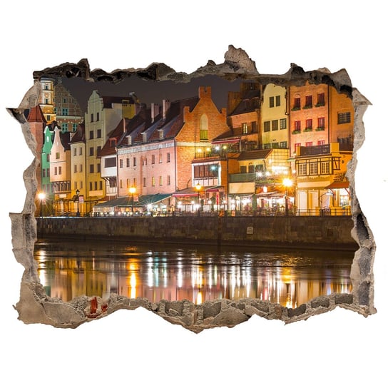 Fototapeta ścienna dziura 3d Gdańsk Polska 120x81, Tulup Tulup