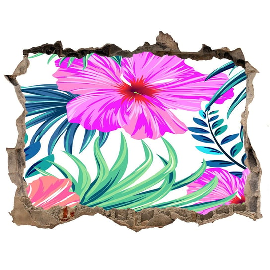 Fototapeta ścienna dziura Hawajskie kwiaty 120x81, Tulup Tulup