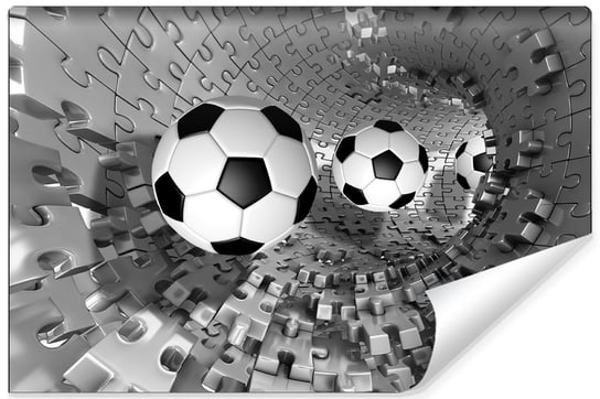 Fototapeta Ścienna, MURALO, piłka nożna Tunel 3D 270cm x 180cm Muralo