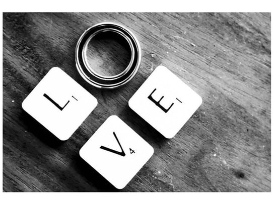 Fototapeta, Scrabble-love - Nina Mathews, 8 elementów, 368x248 cm Oobrazy