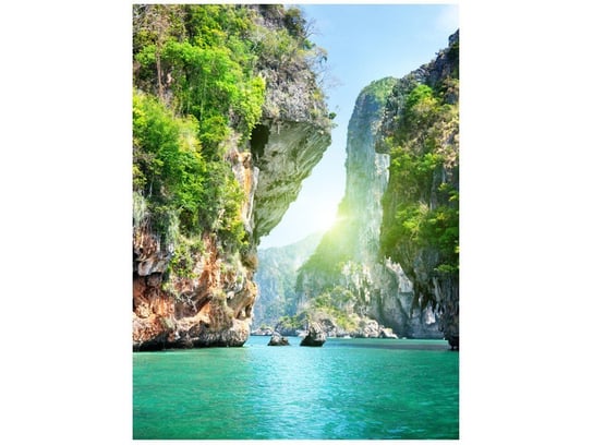 Fototapeta, Skały i morze w Tajlandii, 2 elementy, 150x200 cm Oobrazy