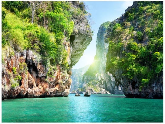 Fototapeta, Skały i morze w Tajlandii, 2 elementy, 200x150 cm Oobrazy